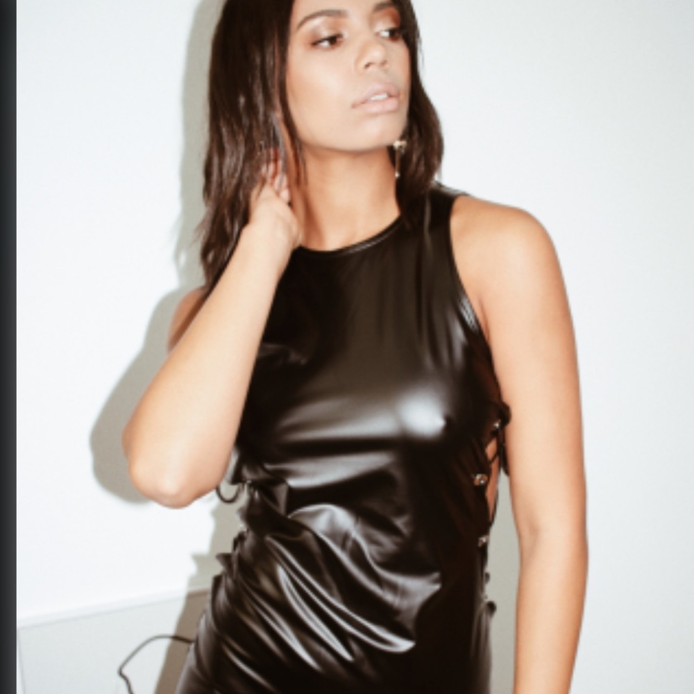 ✨NWT Princess Polly Faux Leather Dress